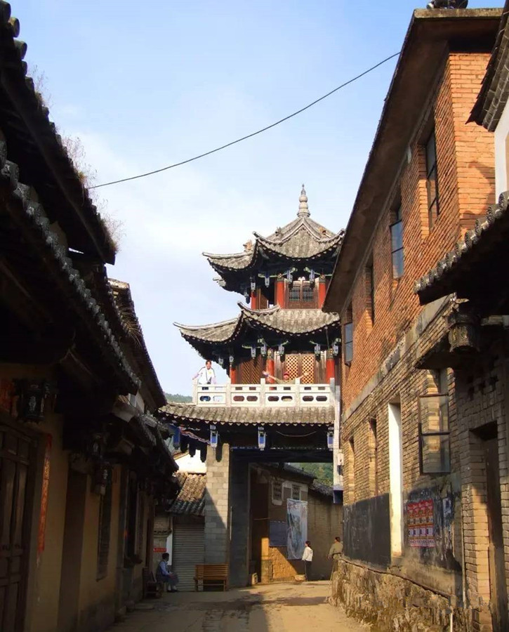 Bixi Ancient Town in Mojiang County, Puer