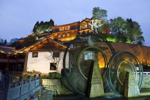 The Giant Water Wheels in Lijiang Old Town