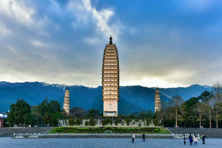 The Three Pagodas and Chongsheng Monastery in Dali