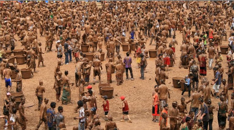 Monihei Carnival of Wa Ethnic Minority in Cangyuan County, Lincang