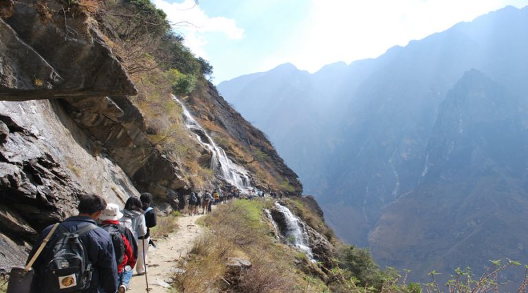 Guanyin Waterfall of Tiger Leaping Gorge
