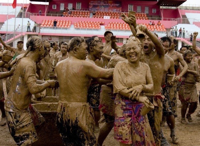 Monihei Carnival of Wa Ethnic Minority in Cangyuan County, Lincang