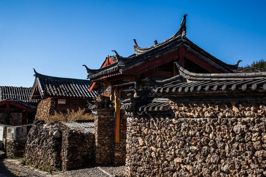 Yuhu Village Naxi Ethnic Culture Protection Area in Baisha Town of Yulong County, Lijiang