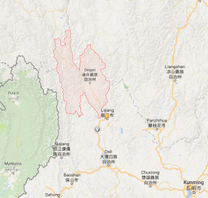 The location map of Diqing
