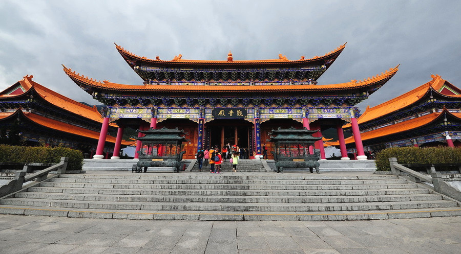 Guanyin Hall of Chongsheng Monastery in Dali City