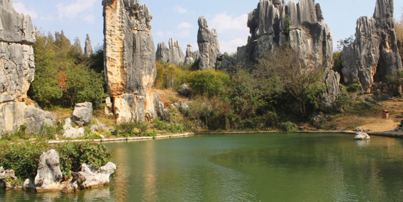 Ashima Incarnation Stone of Stone Forest in Shilin County, Kunming