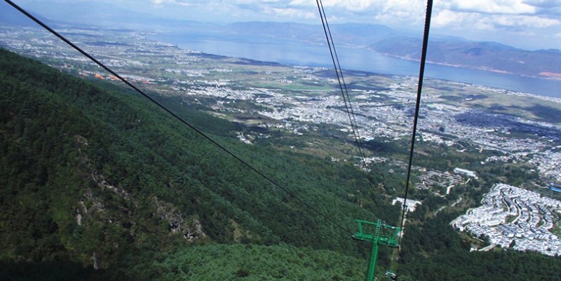 Ximatan Cableway (Dasuodao) of Cangshan Mountain in Dali City