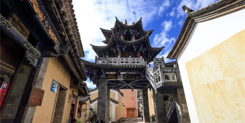Bixi Ancient Town in Mojiang County, Puer