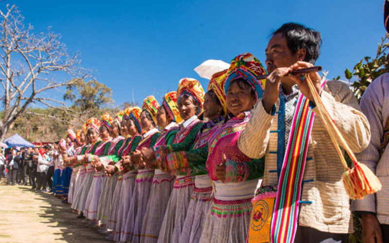 Kuoshi Festival of Lisu Ethnic Minority in Yongping County, Dali