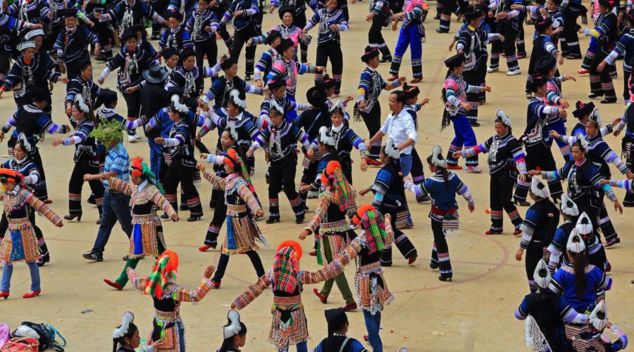 Kuzhazha Festival of Hani Ethnic Minority in Honghe County, Honghe Prefecture