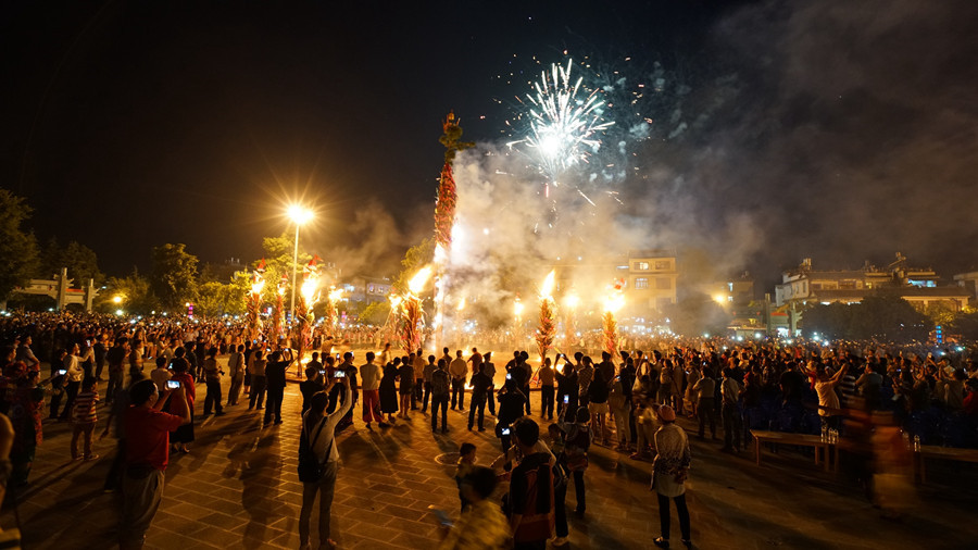 Torch Festival in Weishan County, Dali