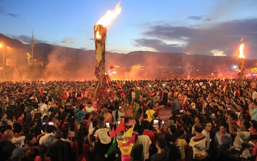 Torch Festival of Yi Ethnic Minority in Yangbi County, Dali