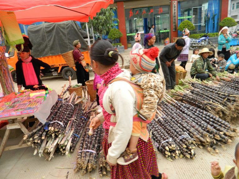 Laomeng Sunday Market in Jinping County, Honghe