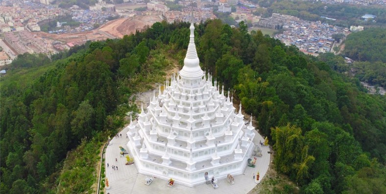 Menghuan Silver Pagoda in Mangshi City, Dehong
