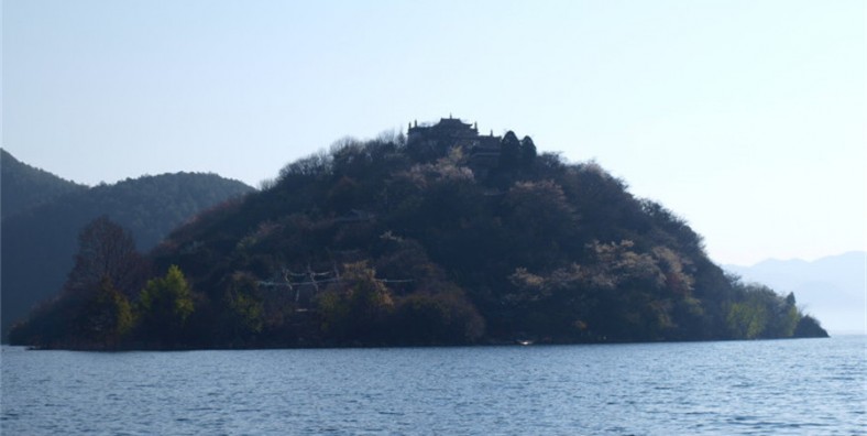 Heiwawu Island of Lugu Lake in Lijiang
