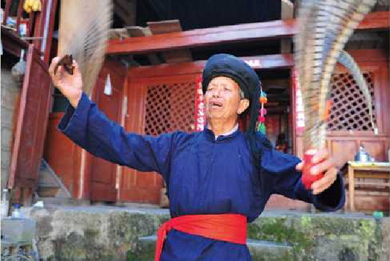 Cao Mingkuan – Presider of  Sacrificial Activities of Achang Ethnic Minority in Lianghe County, Dehong 