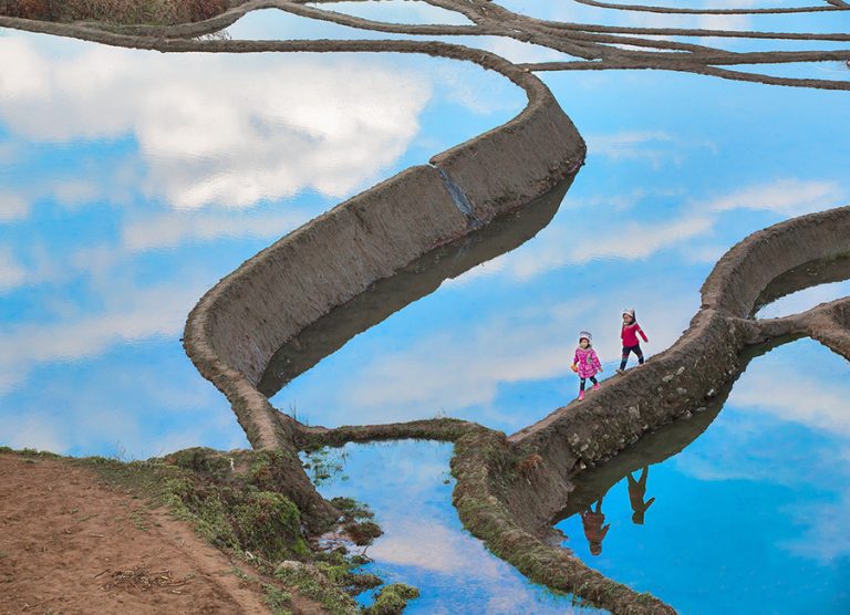 Yuanyang Hani Rice Terraces in Yuanyang County, Honghe
