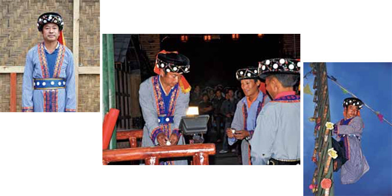 Hu Xuezhong – Representative Inheritor of Yi Knifeladder-Climbing Festival Project in Luzhang Town, Lushui 