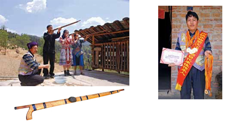 Luo Hongming – Representative Inheritor of Miao Blowing-gun Activity Project in Malipo County, Wenshan