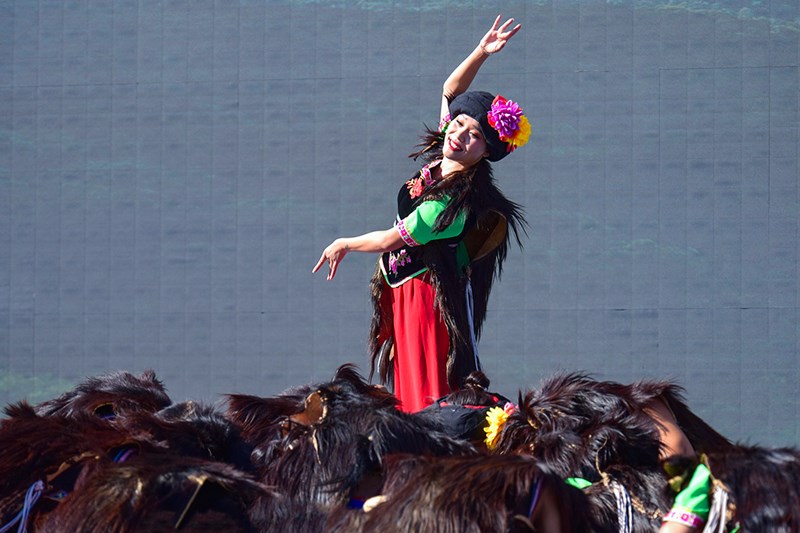 Ethnic activity on a regular basis in Wuliang Township of Dali, Yunnan