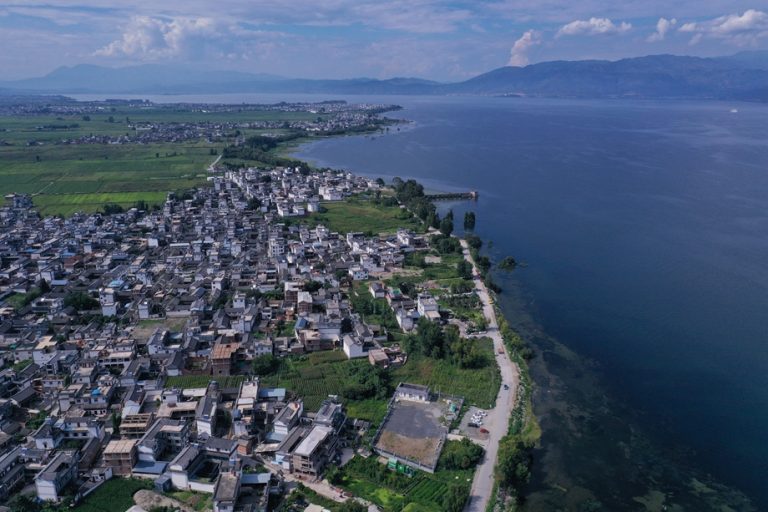 Erhai Lake in Dali City of Dali, Yunnan