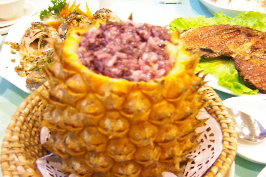Pineapple Rice in Yunnan